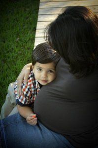 Gina and Bryce right before Jayden was born.