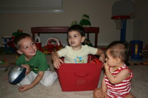 Cousins playing