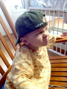 Jayden acting like his normal self!